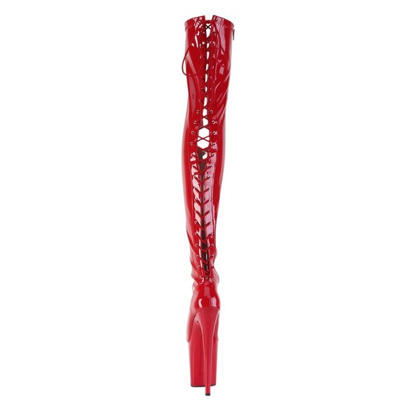 Platform High Heel Lace Up Thigh High Boots - Picture 1 of 5
